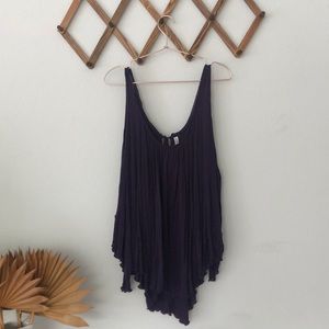 Dark purple free people blouse